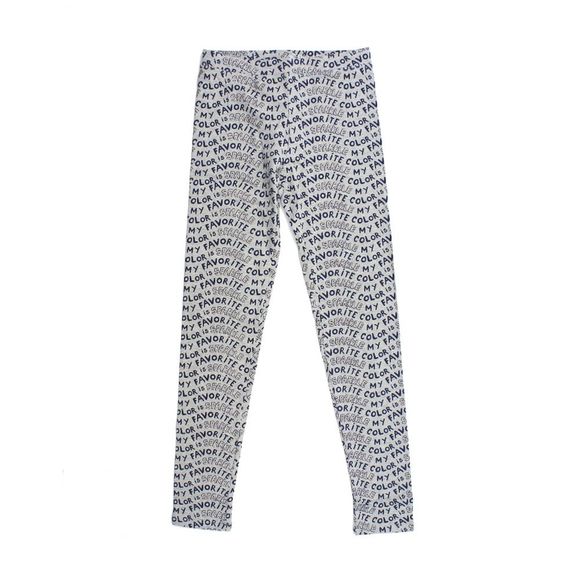 CREWCUTS Size 4 Girls Leggings Favorite Color Is Sparkle - Picture 2 of 4